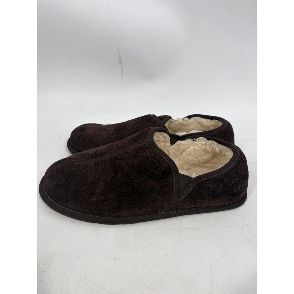 UGG Australia Scuff Romeo II Men's Size 10 Slippers Brown Suede Sheepskin
